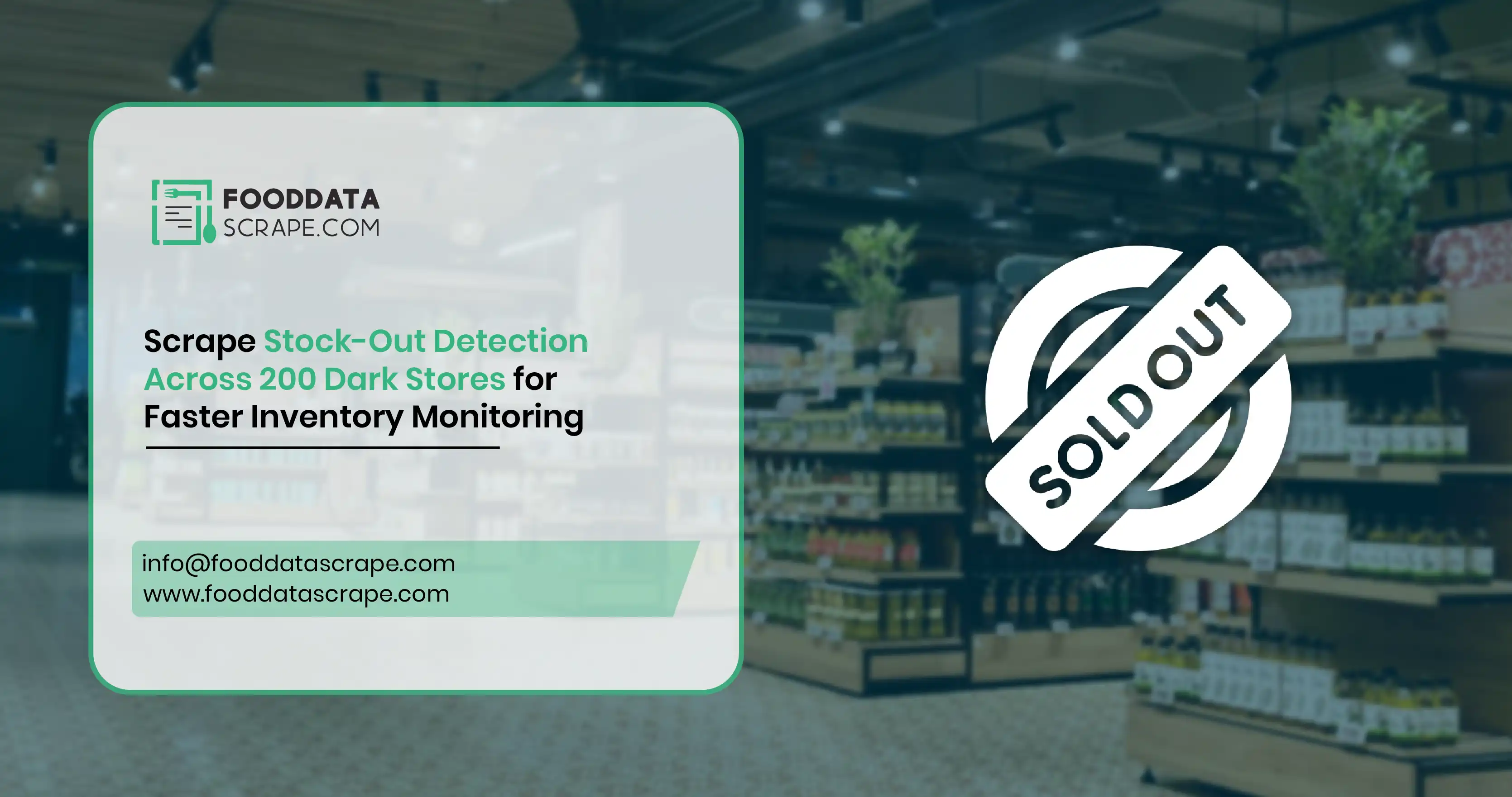 Scrape Stock-Out Detection Across 200 Dark Stores for Faster Inventory Monitoring